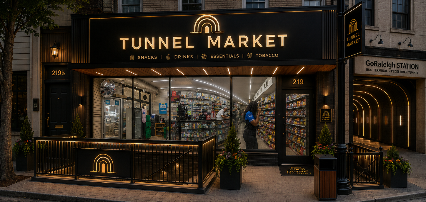 Concept rendering of the planned Tunnel Market storefront remodel